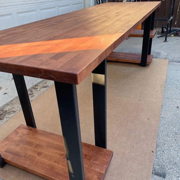 Butcher Block Desktop Etsy