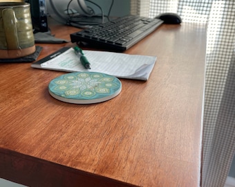 Butcher Block Desk Custom made with sustainably sourced wood. Desk, Modern, Industrial Office Table Top Reclaimed (TT-10)