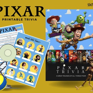 Pixar Trivia Quiz Party Game Questions Movies