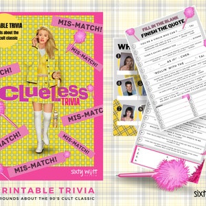 Clueless Trivia Quiz 90s Movie Party Games