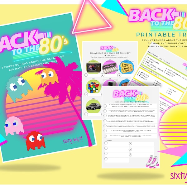 Back to the 80's | 80s | Trivia | Party Games | Quiz | Decades | 1980's | Party