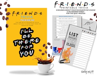 Friends Package #2 | Friends | Trivia Night | TV Show | Quiz | Trivia | Games | Party