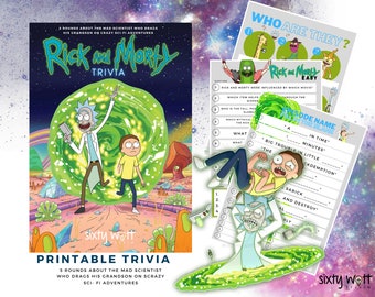 Rick and Morty | Trivia | Quiz |  Party Game | Adult | Television