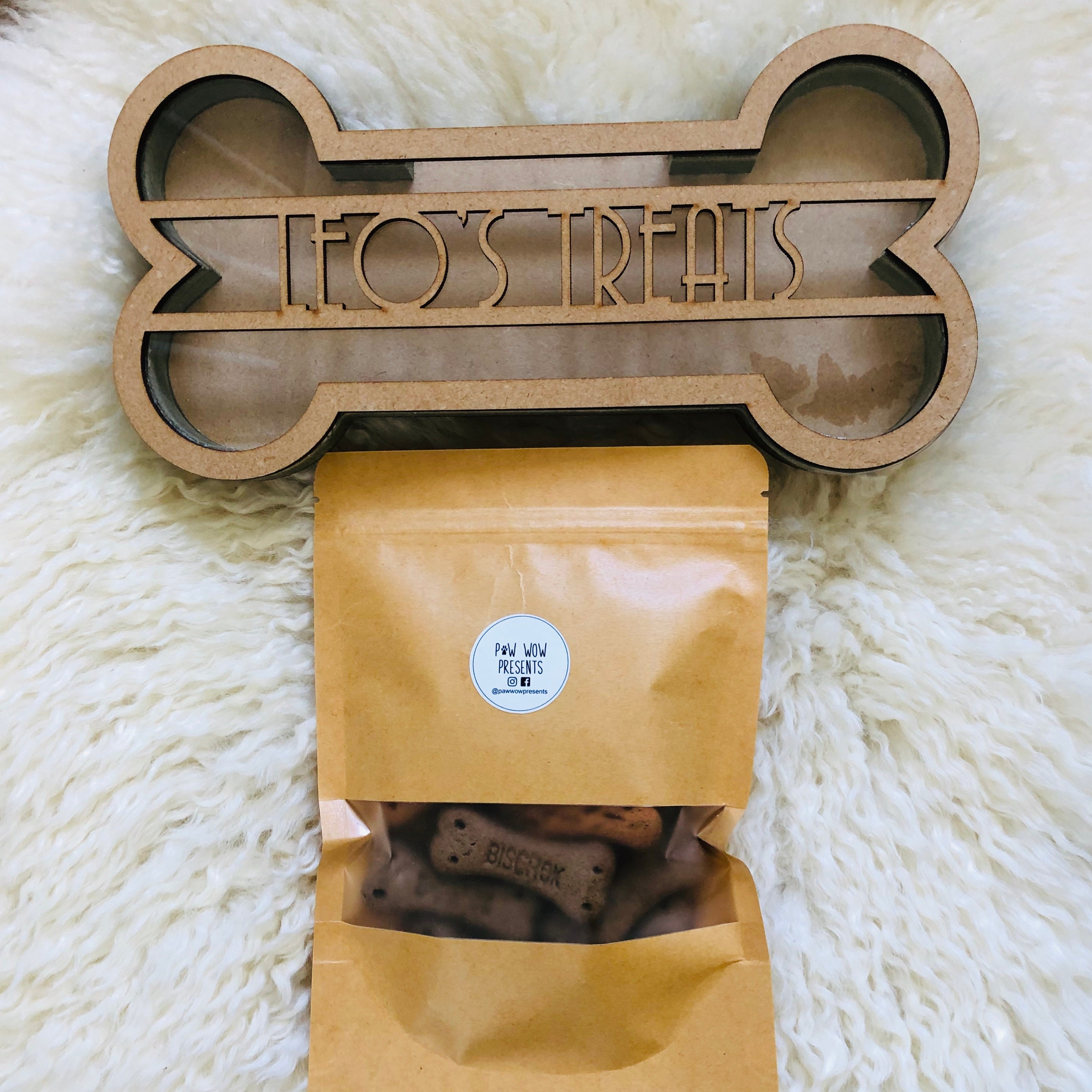 Personalised Dog Treat Holder Dog Treat Box Dog Treat Etsy UK