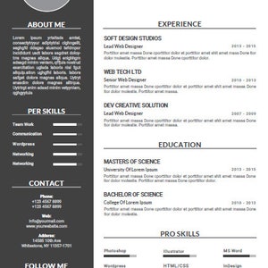 Modern Resume Template Resume Template CV Template Professional Modern Resume Template Resume Template CV Template Professional