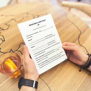 Revocable Living Trust, Forming a Living Trust, Revocable Trust, Digital Download, Living Trust Form, Living Trust Template