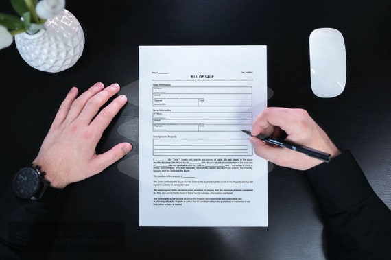 bill of sale general vehicle motor car products boat seller etsy