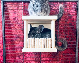 and Sola Wood Chinchilla Bird or Small Animal Hanging Toy Cork Bark Kiln Dried Pine Natural Vine
