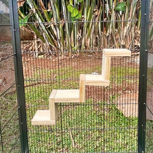 Kiln Dried Pine Pet Stair Set for Chinchillas, Rats, Sugar Gliders, Degu, Birds and other Critters