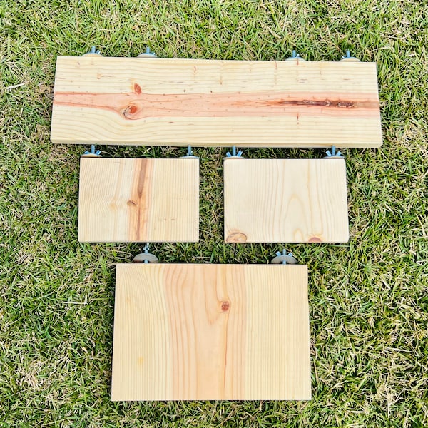 Chinchilla/Rat/Bird Kiln Dried Pine Ledges/Platforms 4 piece set