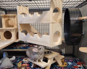 Double Decker Sky High Lanai Bridge for chinchillas, rats, rabbits, degu, sugar gliders, squirrels etc