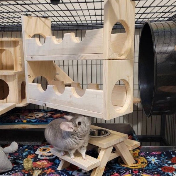 Double Decker Sky High Lanai Bridge for chinchillas, rats, rabbits, degu, sugar gliders, squirrels etc