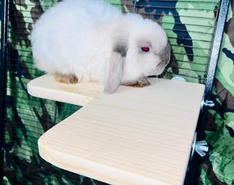 Kiln Dried Pine Corner Attaching Ledge for Chinchillas, Rats, Birds, Degu and other Critters