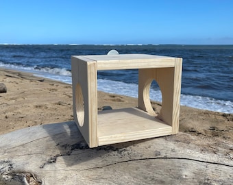 Chinchilla Leap Through Tunnel and Hideout made of Kiln Dried Pine