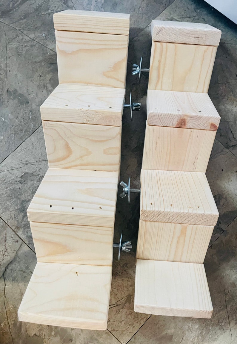 Kiln Dried Pine Pet Stair Set for Chinchillas Rats Sugar Etsy