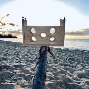 Aloha Sky Bridge for Chinchillas, Rats, Birds, Degu, Gliders, Squirrels and other Critters. Made of Kiln Dried Pine. image 2