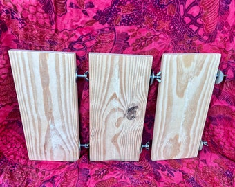 Kiln Dried Pine Ledges: Chinchilla and Small Animal Platforms, Shelves (Set of Three 5x12 )
