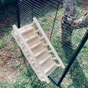 Large Kiln Dried Pine Ramp with Rails for Guinea Pigs, Chinchillas, Rats, Degu, Squirrels and other Critters. Multiple sizing.
