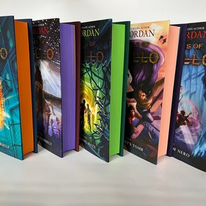 Trials of Apollo series by Rick Riordan with painted edges