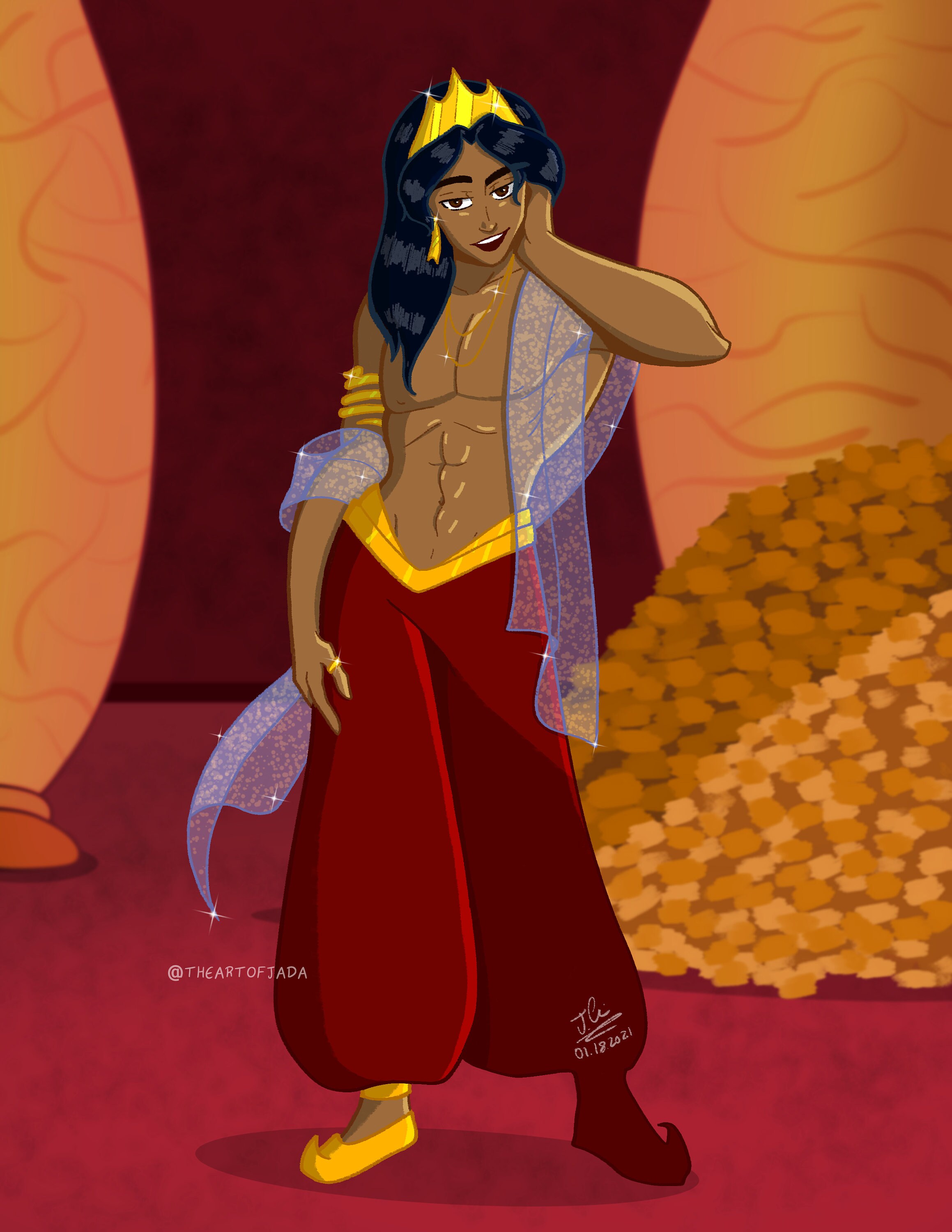 Genderbend Disney Jasmine Pack Etsy