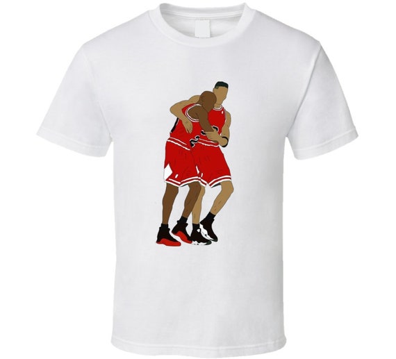 Michael Jordan Scottie Pippen Basketball Fan T Shirt 