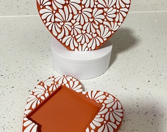 Heart Talavera pen holder and post it note each sold separately