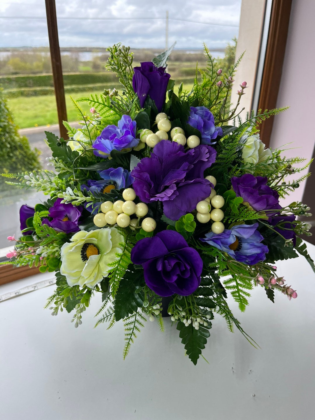 Grave Flowers, Funeral Tributes, Artificial Grave Flowers, Silk Grave