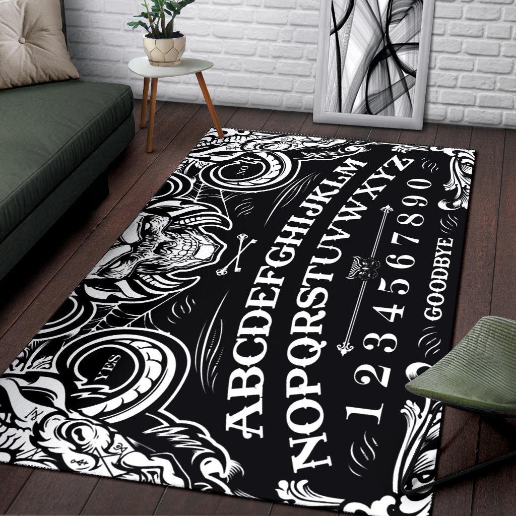 Devil Ouija Board Area Rug Gothic Home Decor Goth Area Rug Etsy