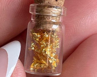 24K Gold Leaf Mini Charm Jar