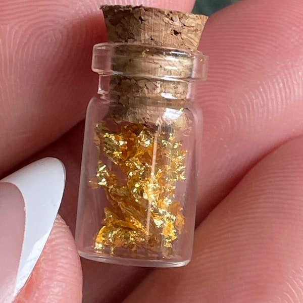 24K Gold Leaf Mini Charm Jar