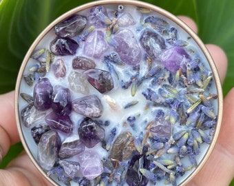 Lavender & Amethyst Candle