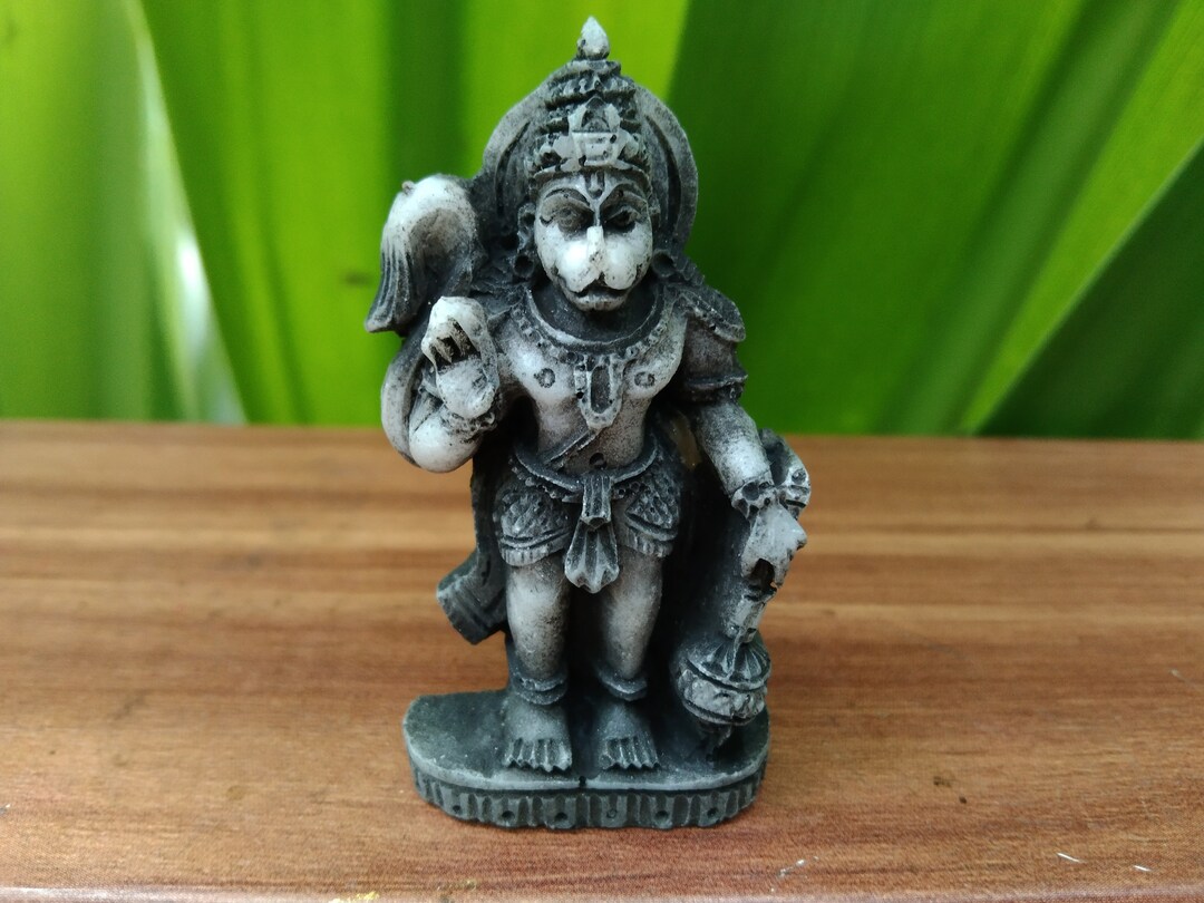 Lord Hanuman Stone Statue Hindu God Monkey King Sculpture for Gift Etsy
