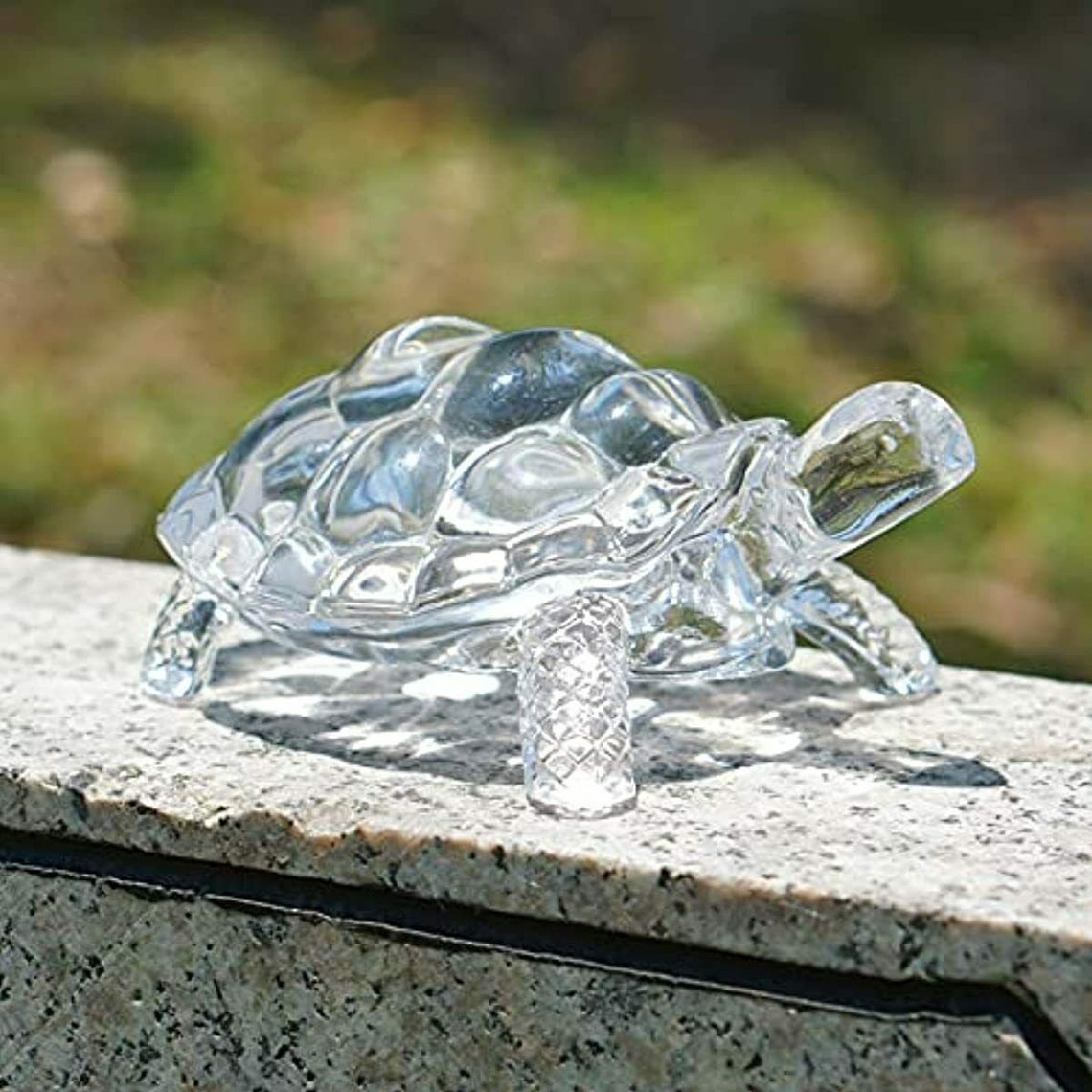 Chinese feng shui tortoise turtle crystal glass statue lucky Etsy