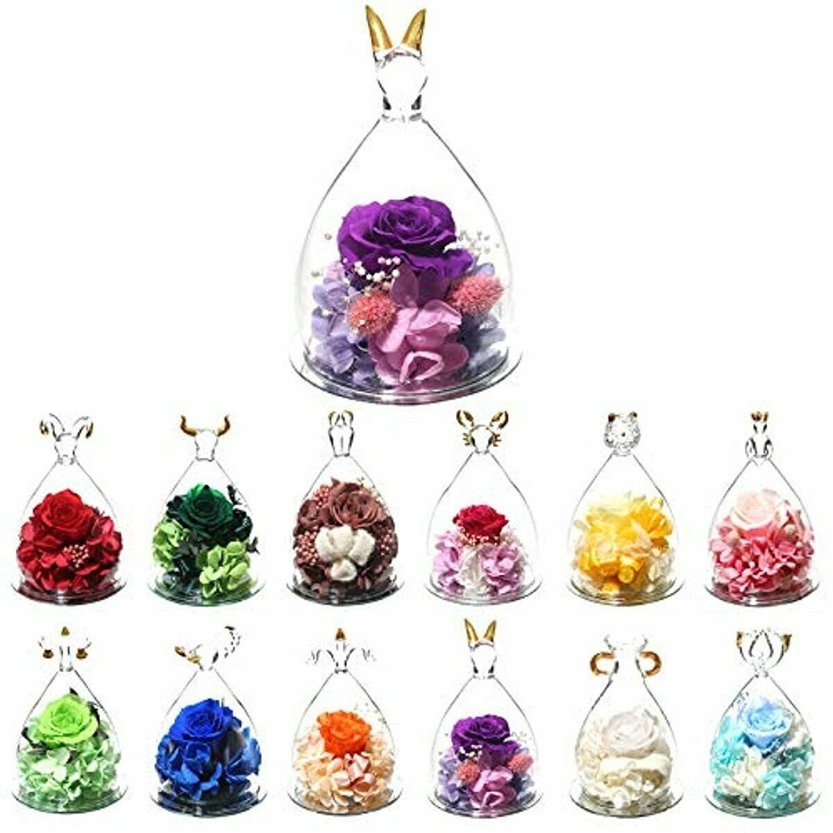 Hoomna zodiac forever rose gift for mom grandmapreserved real Etsy