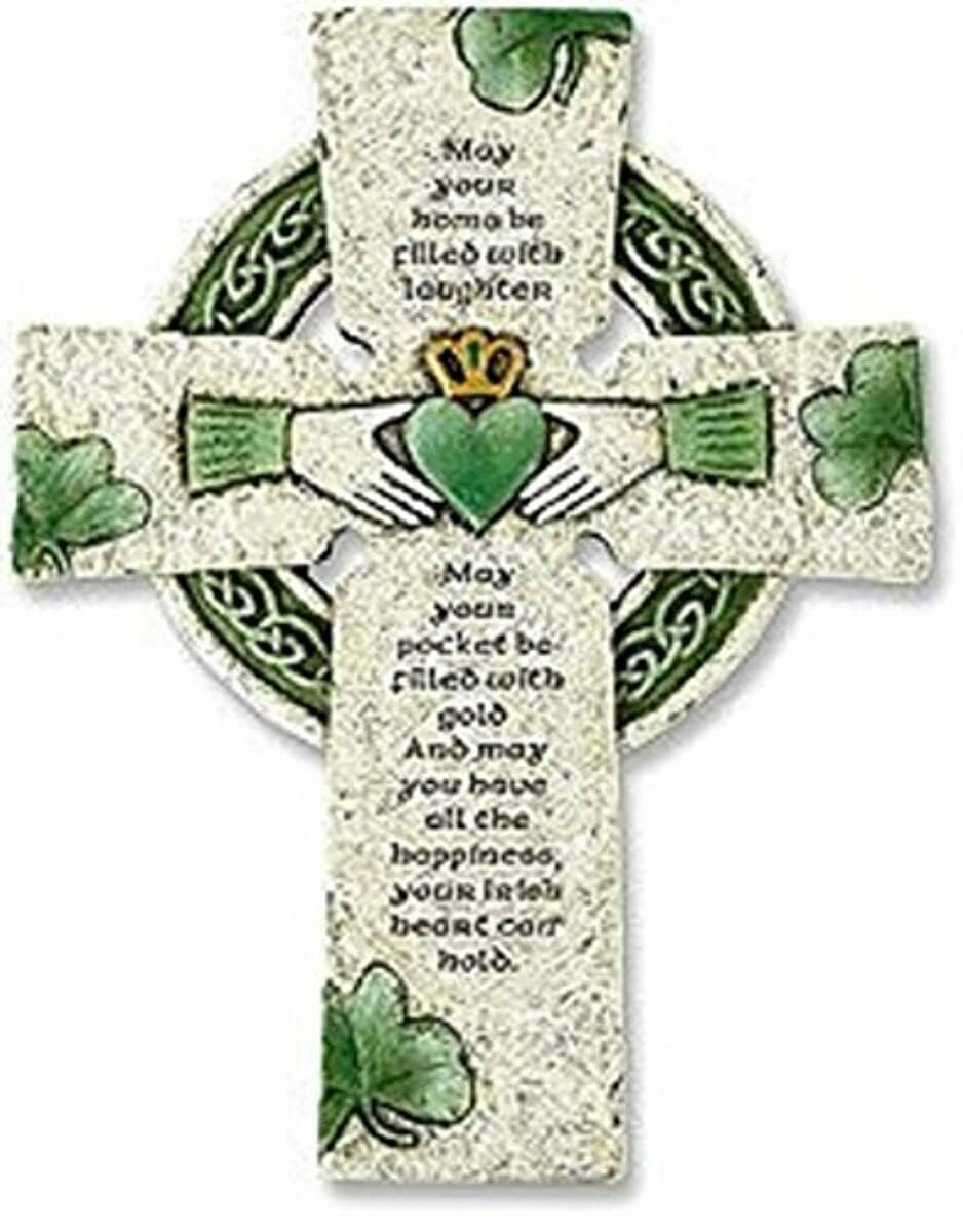 Irish wall cross with traditional irish blessing Etsy
