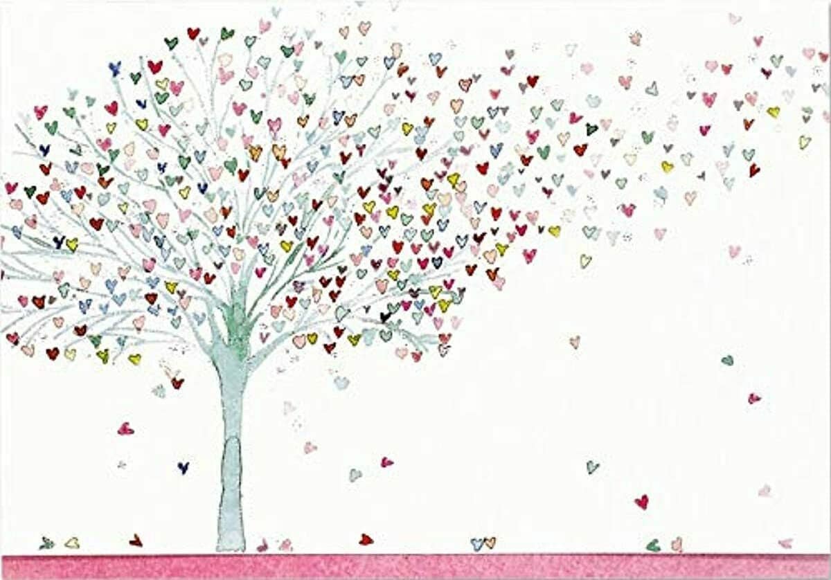 Tree of hearts note cards stationery boxed cards Etsy