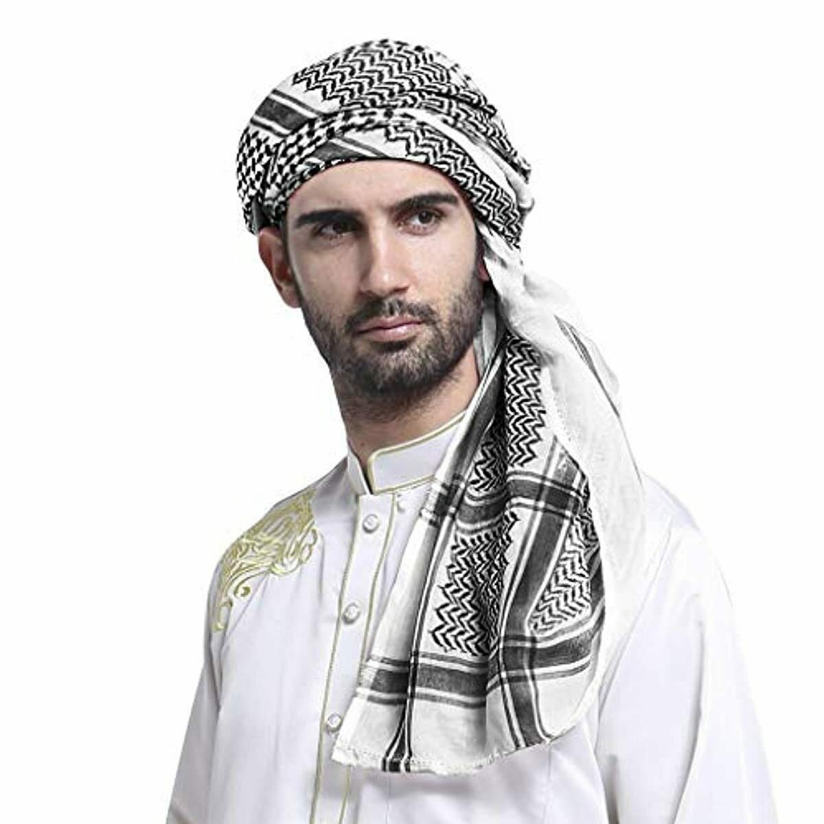 Männer Arabisches Shemagh Kopftuch Muslim Dubai Casual Etsy