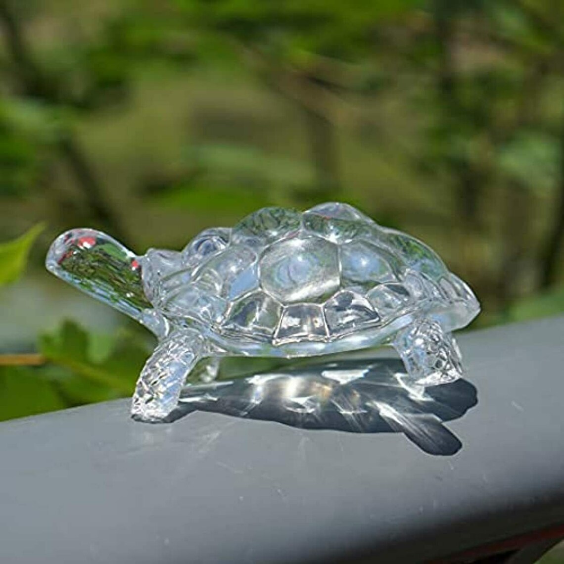 Chinese feng shui tortoise turtle crystal glass statue lucky Etsy
