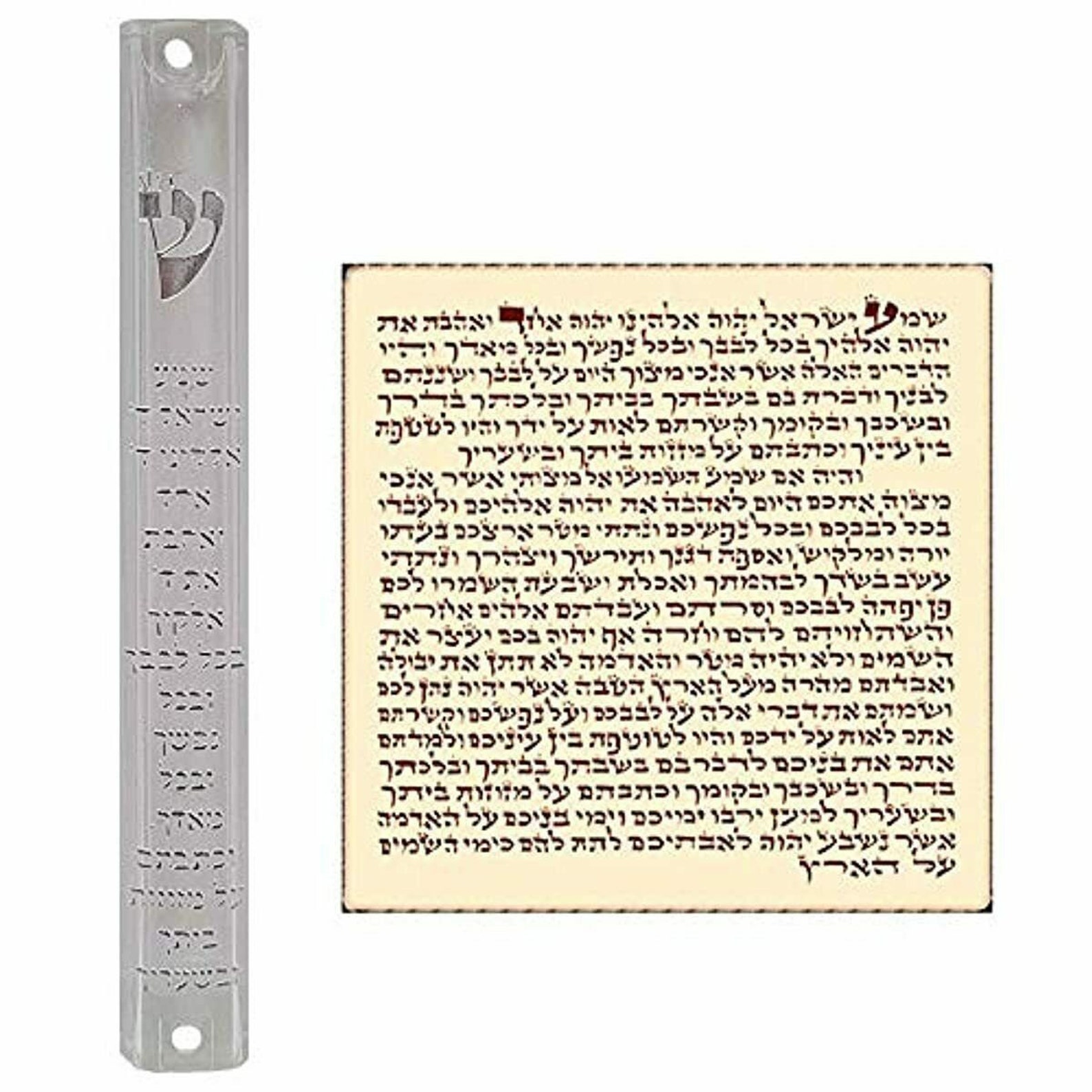Waterproof clear mezuzah case with scroll shema israel judaica Etsy