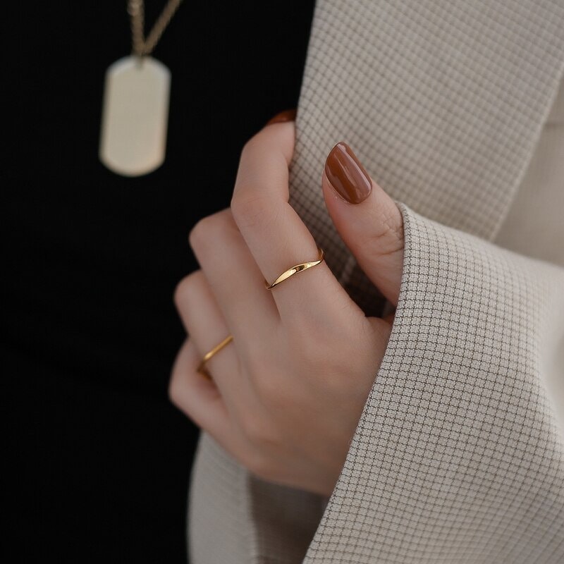 Anillo de oro súper delgado anillos de oro para las mujeres Etsy Anillo de oro súper delgado anillos de oro para las mujeres Etsy