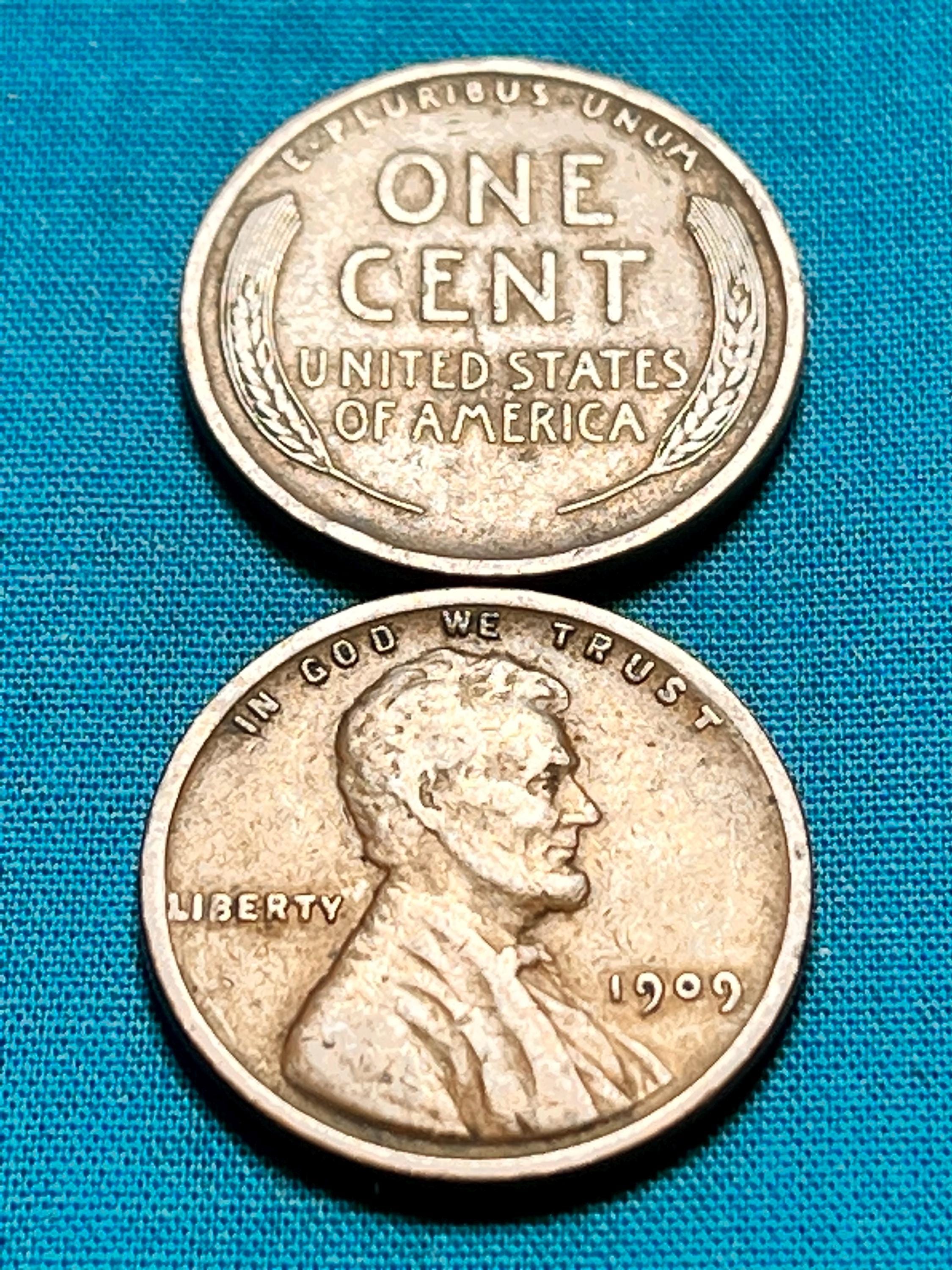 One (or 3) RARE 1909 Lincoln Wheat Penny—FIRST Year Issue/Circulated Grade/FREE Shipping!