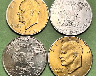 1971年 アイゼンハワー アメリカ 1ドル硬貨 - D ミントマーク