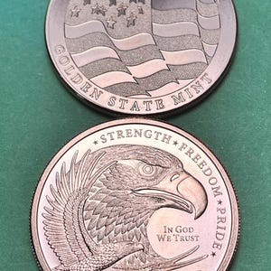 PATRIOT-Themed Uncirculated (.999 Fine) Copper BULLION Round—FREE Shipping/Limited Availability!