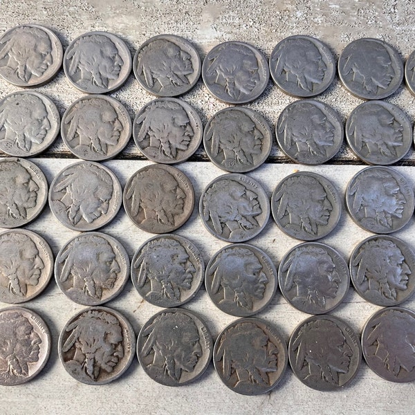 Five or 10 Uniquely Dated Indian Head "Buffalo" Nickels w/ Optional Upgrade (shipping included)!