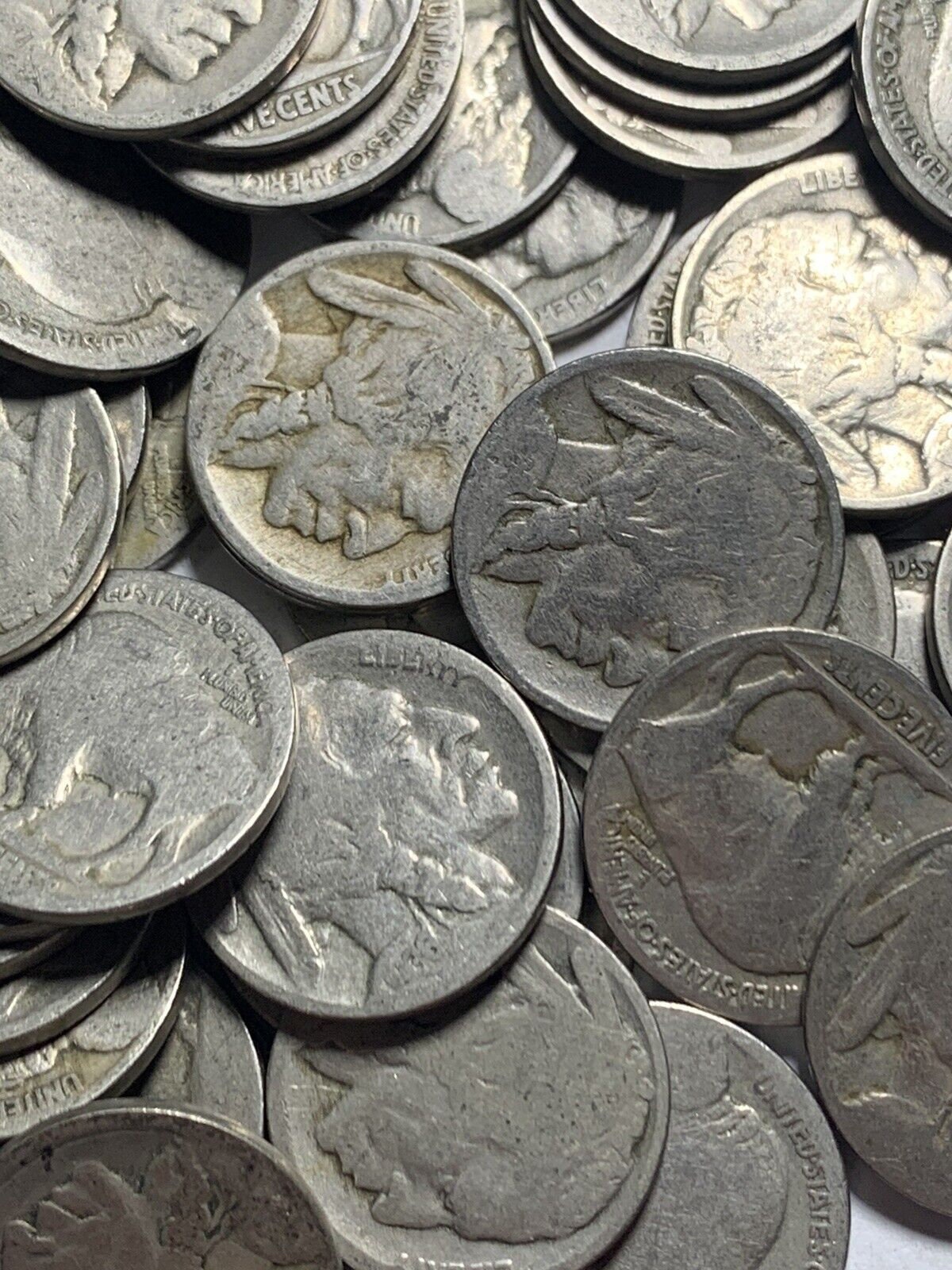Indian Head "BUFFALO" Nickels (Dateless/No Years)—CHOOSE 10, 20, or 40)!