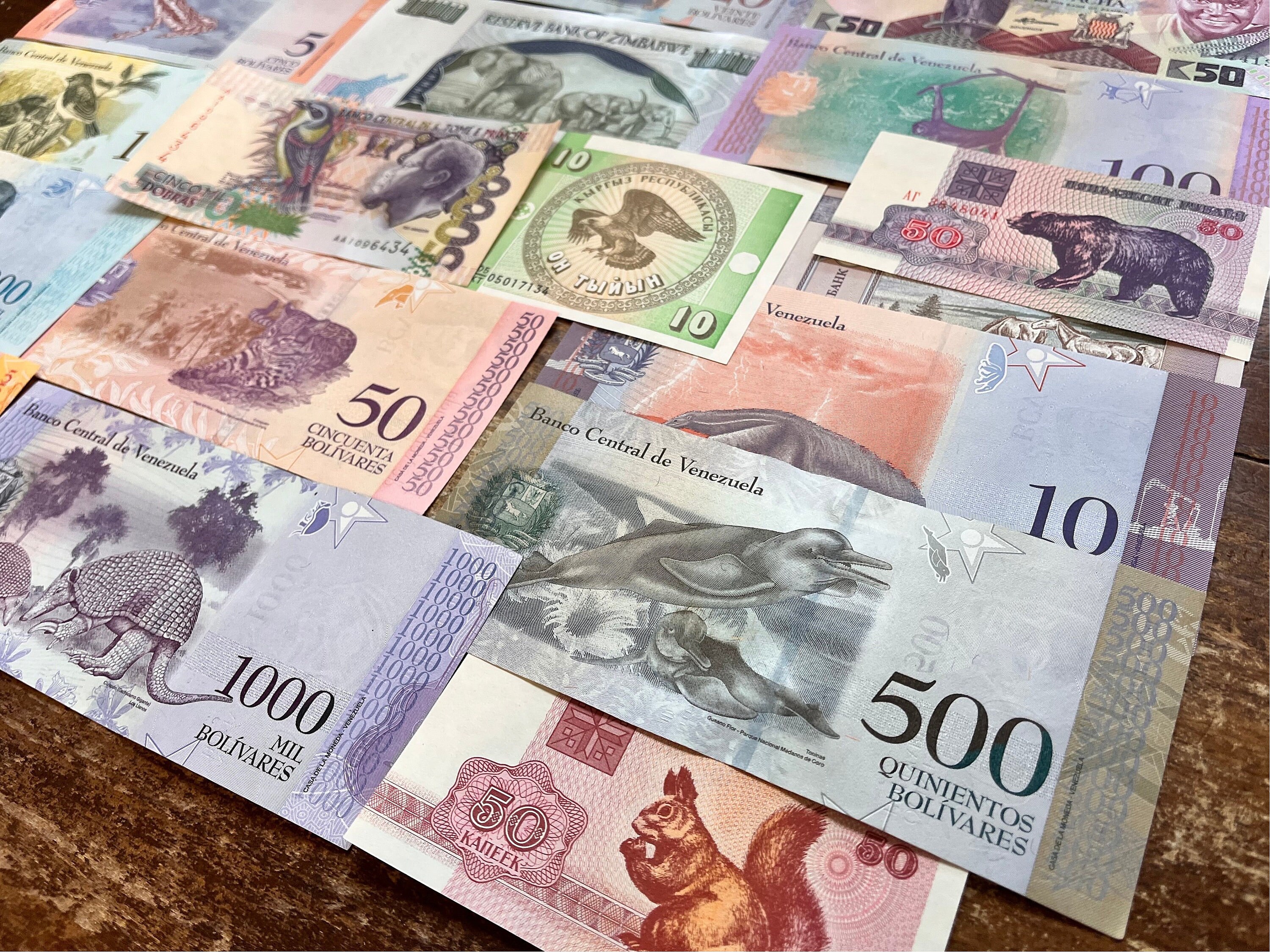 ANIMAL Themed World Banknotes—circulated, Collectible, Colorful, Unique ...