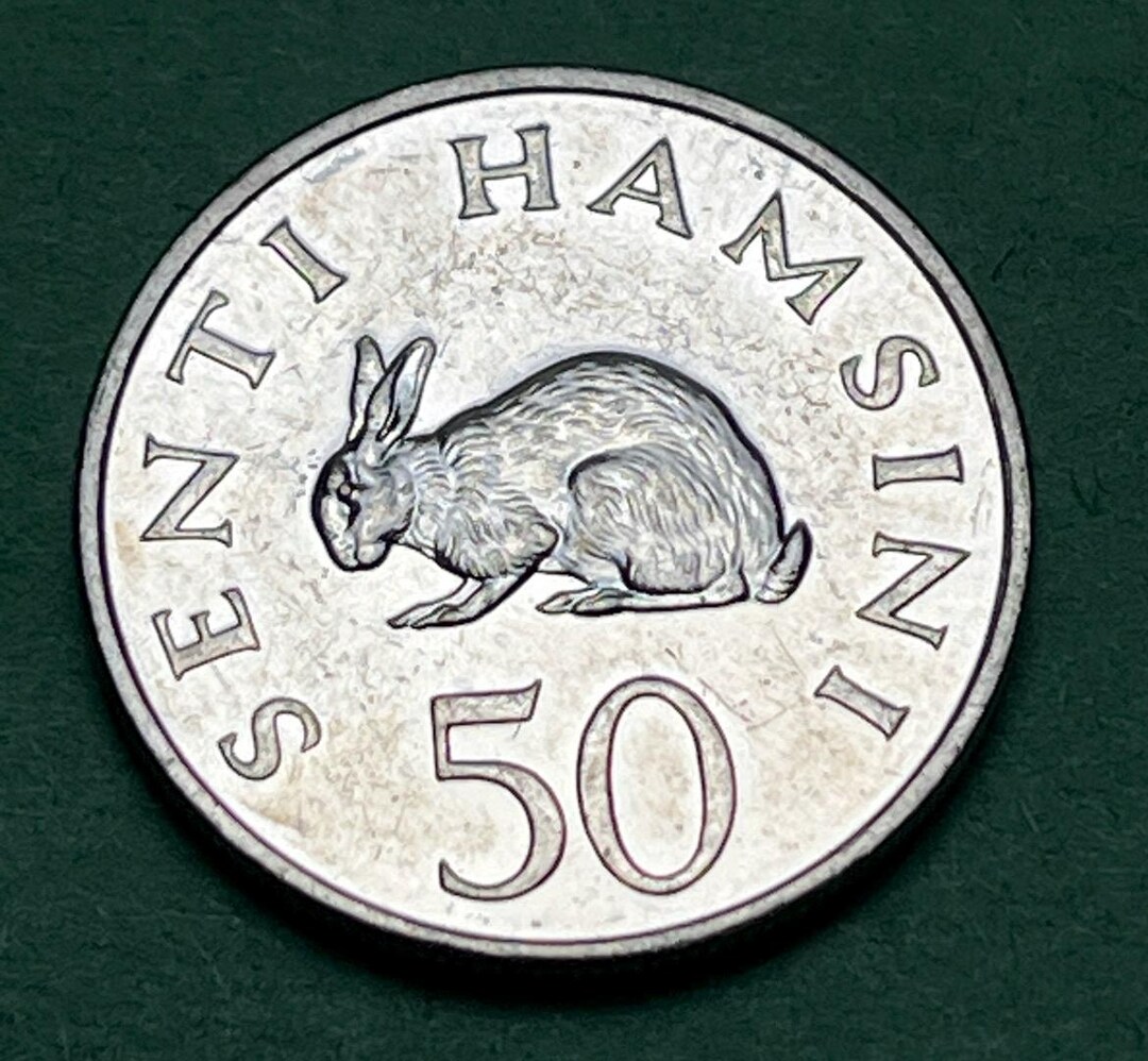 Tanzanian (african) Rabbit 50 Senti/half Shilling 1989-1990 Coin—high ...