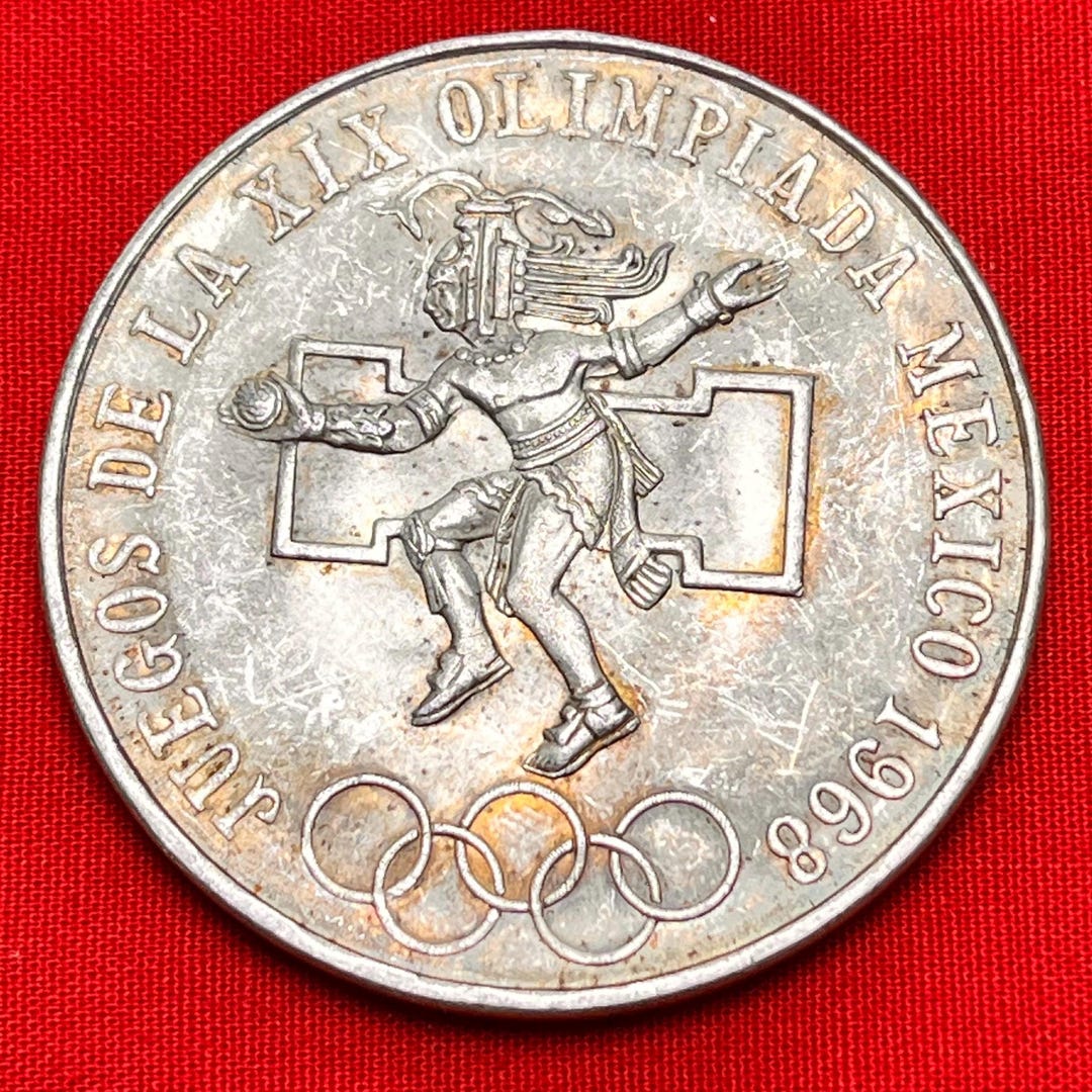 メキシコオリンピック記念・ケネディ　1968 2枚セット メキシコ】1968年メキシコオリンピック記念メダル［C-0000319
