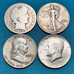 CHOOSE Your U.S. SILVER Vintage Collectible Half Dollar—Quality/Limited Availability!