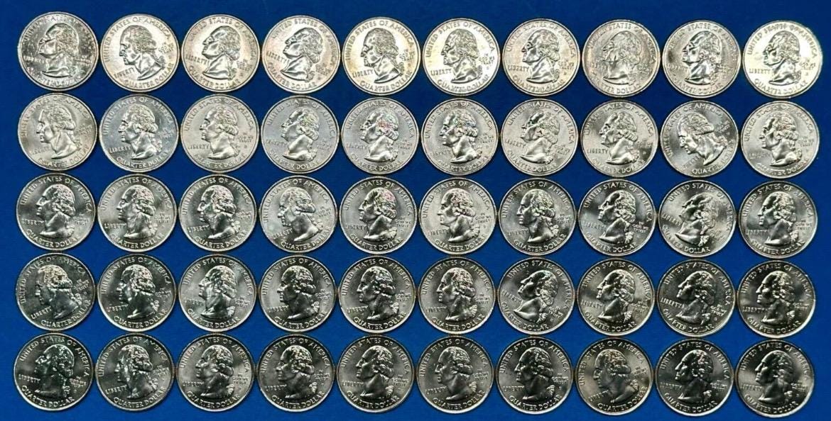 Usa 50 States Quarters Collection - Etsy